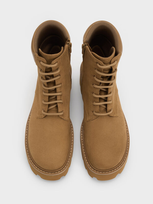 Ripley Ridged-Sole Ankle Boots, Sand, hi-res