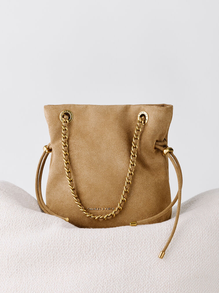 Arya Braided-Chain Crossbody Bag, Sahara Sand, hi-res