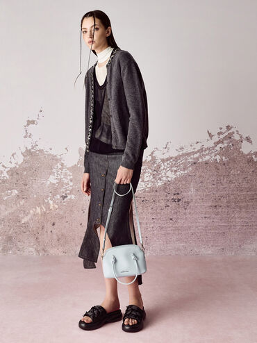 Sammie Knotted-Handle Bowling Bag, Sea Salt Blue, hi-res