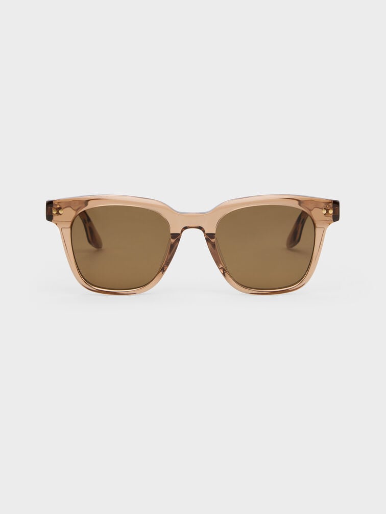 Bianca Square Sunglasses, Chestnut Brown, hi-res