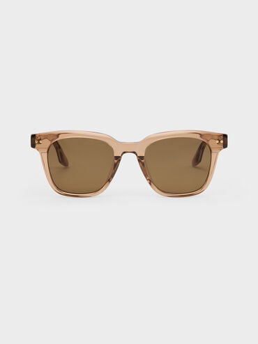 Bianca Square Sunglasses, Chestnut Brown, hi-res