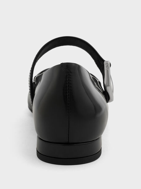 Gabine Leather Mary Janes, Black Box, hi-res