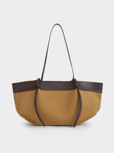 Calla Suede Tote Bag, Sahara Sand, hi-res