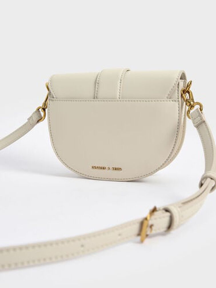 Mini Gabine Saddle Bag, Cream, hi-res