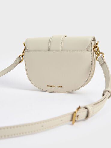 Mini Gabine Saddle Bag, Cream, hi-res