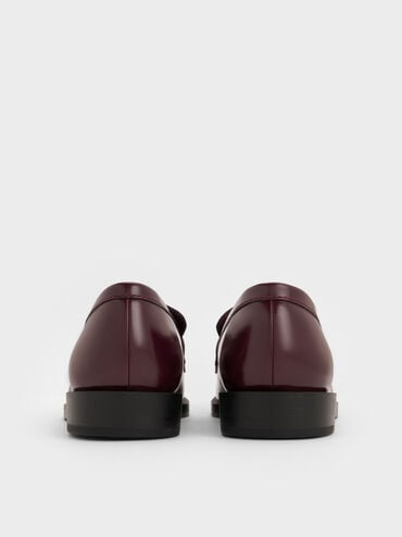 Marley Metallic-Accent Loafers, Burgundy, hi-res
