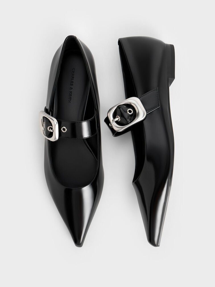 Masei Grommet-Strap Mary Janes, Black Box, hi-res