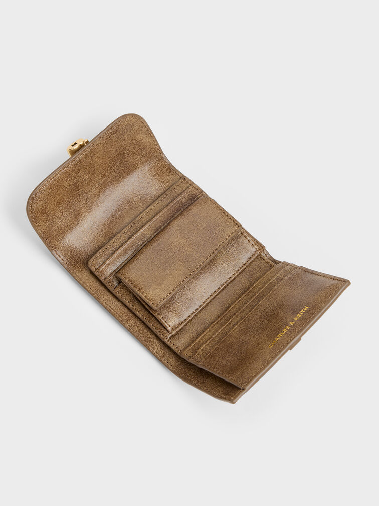 Delfina Small Wallet, Walnut Brown, hi-res