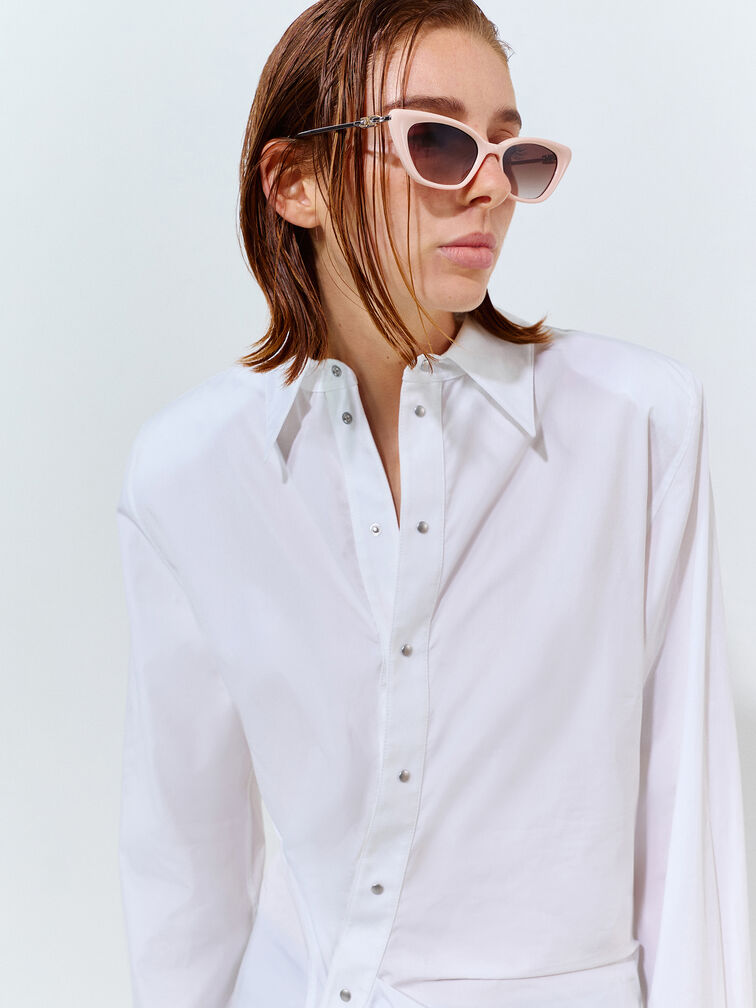 Adalyn Cat-Eye Sunglasses, Soft Pink, hi-res