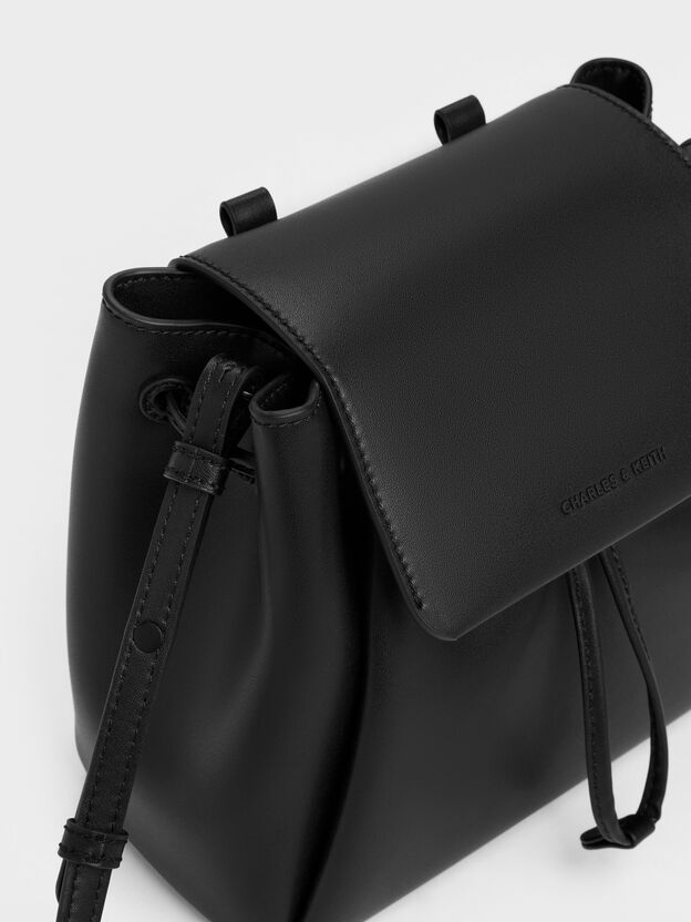 Hanya Top-Handle Backpack, Jet Black, hi-res