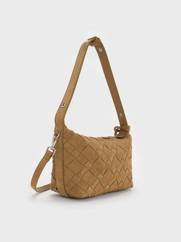 Ivette Woven Shoulder Bag, Sahara Sand, hi-res