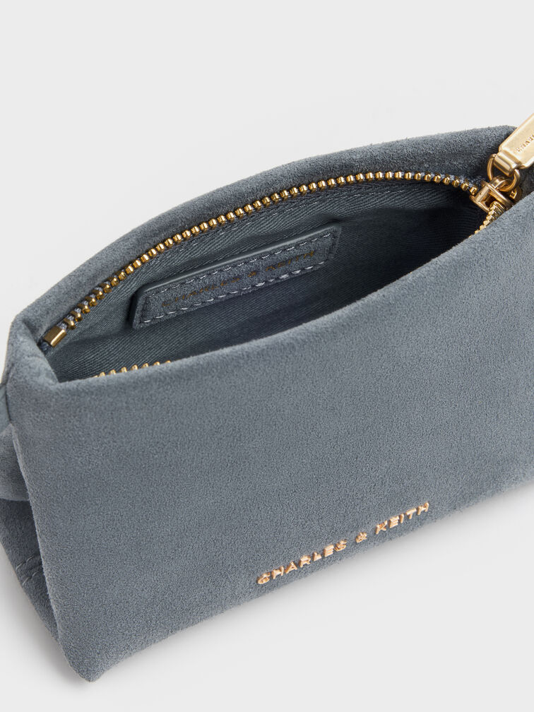 Zephyr Metallic-Accent Wristlet, Smoky Blue, hi-res