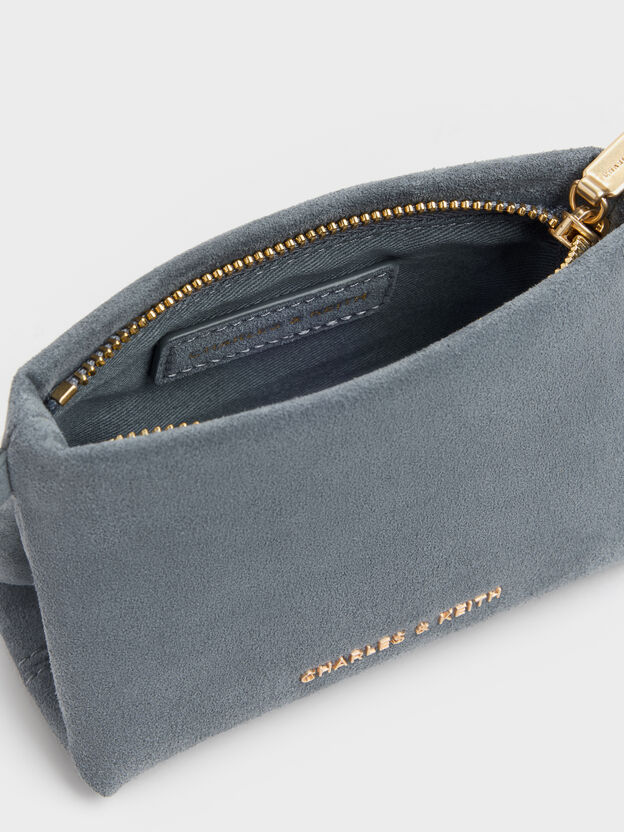 Zephyr Metallic-Accent Wristlet, Smoky Blue, hi-res