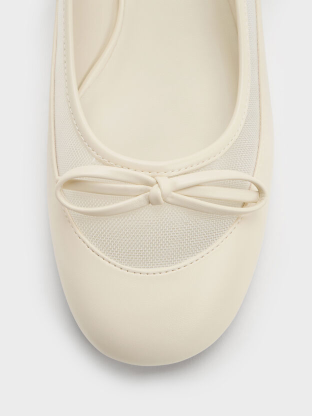 Mulligan Mesh Mary Janes, Chalk, hi-res