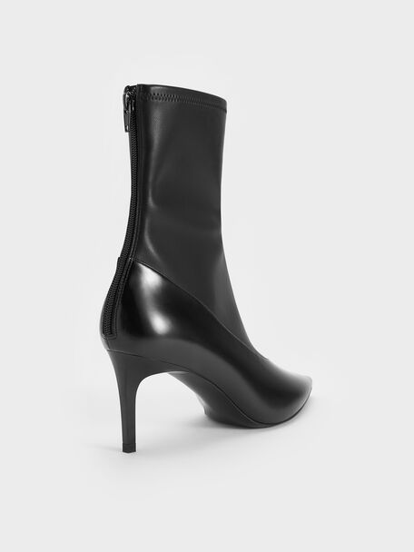 Pointed Stiletto Ankle Boots, Black Box, hi-res
