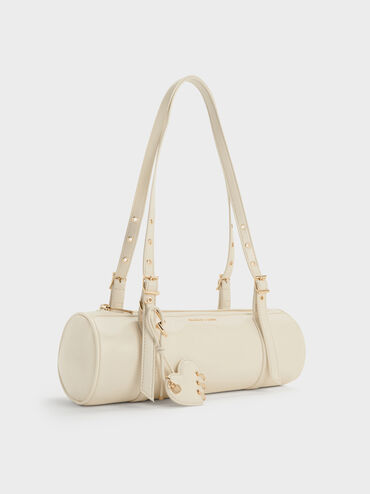 Rey Elongated Shoulder Bag, Cream, hi-res