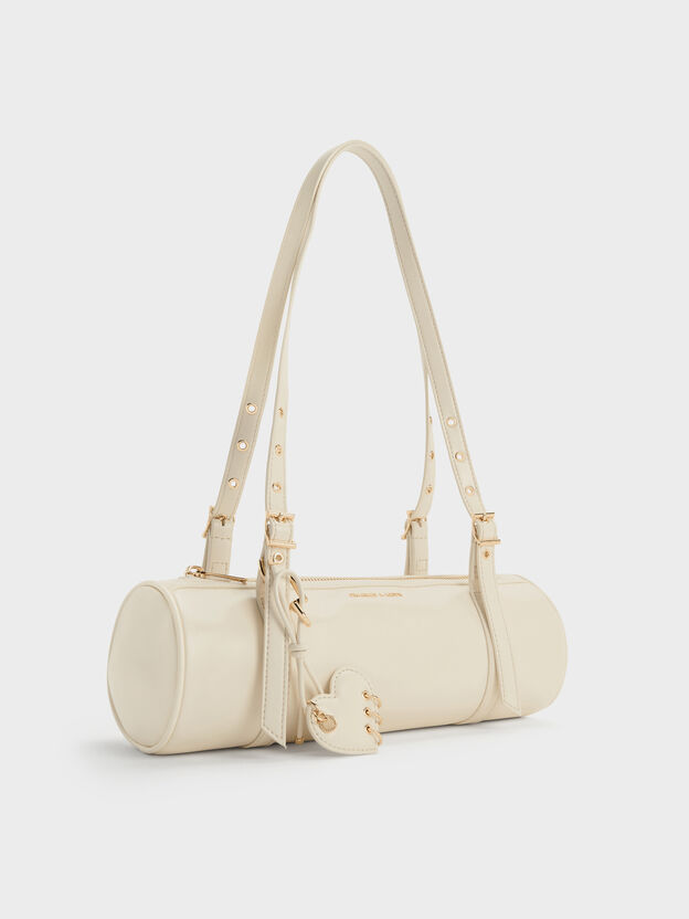 Rey Elongated Shoulder Bag, Cream, hi-res