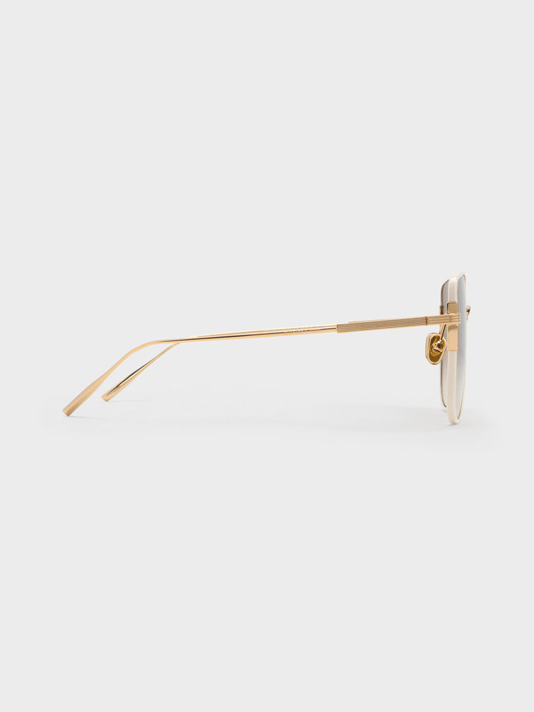 Seraphina Butterfly Sunglasses, Cream, hi-res