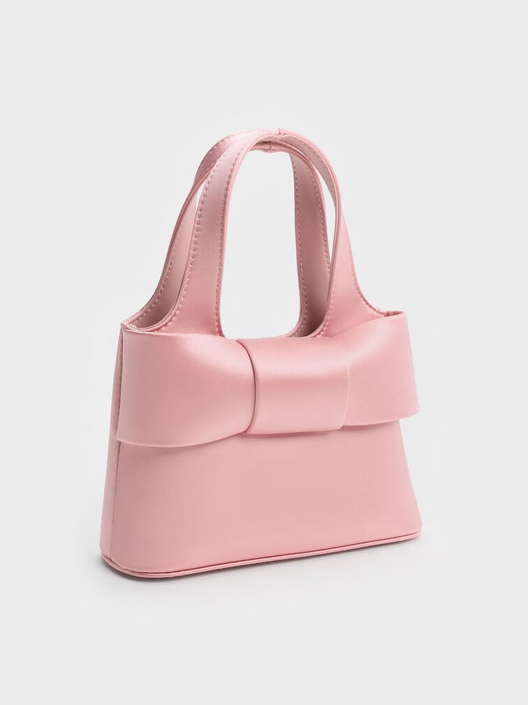 Aravis Bow Bucket Bag​, Pink, hi-res