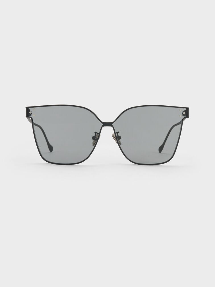 Ginny Butterfly Sunglasses, Noir, hi-res