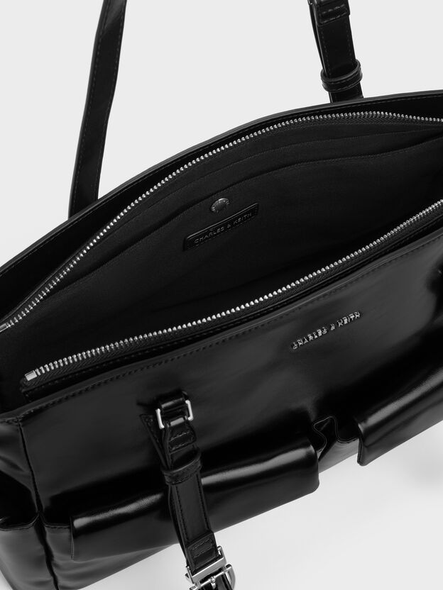 Rachel Multi-Pocket Tote Bag, Noir, hi-res