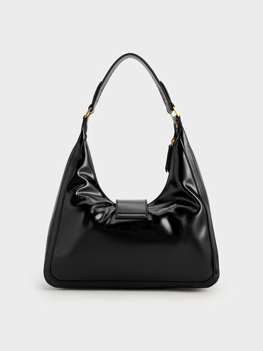 Charlot Hobo Bag, Black, hi-res