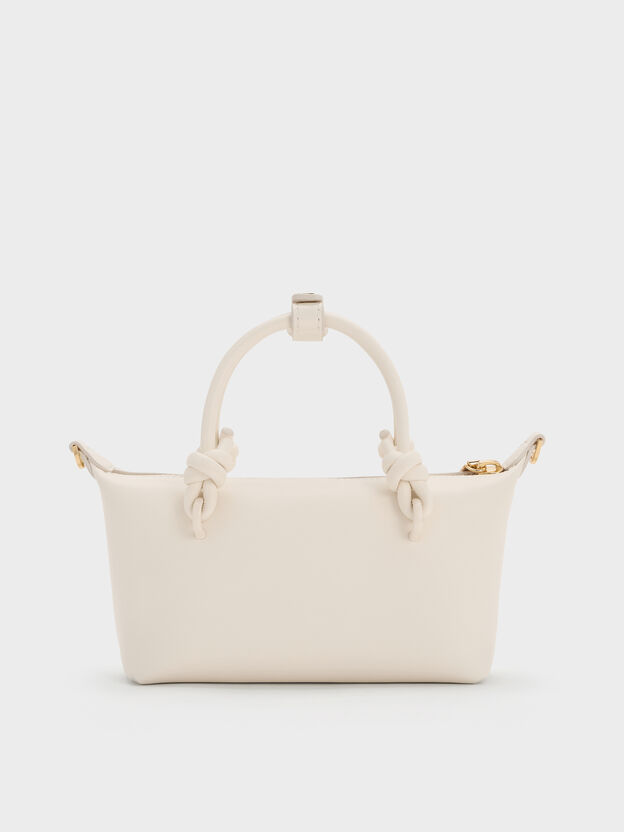 Sammie Knotted-Handle Tote Bag, Cream, hi-res