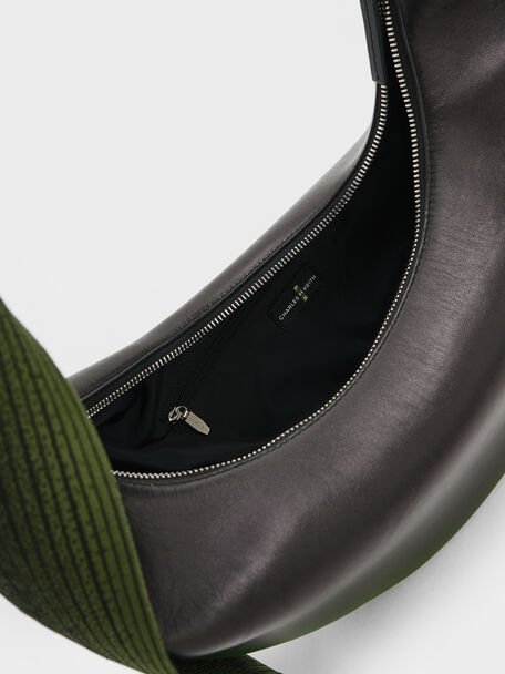 Toni Gradient Knotted Crescent Hobo Bag, Green, hi-res