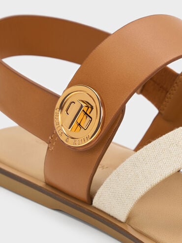 Yara Strappy Sandals, Caramel, hi-res