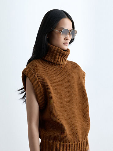 Ivette Butterfly Sunglasses, Cream, hi-res