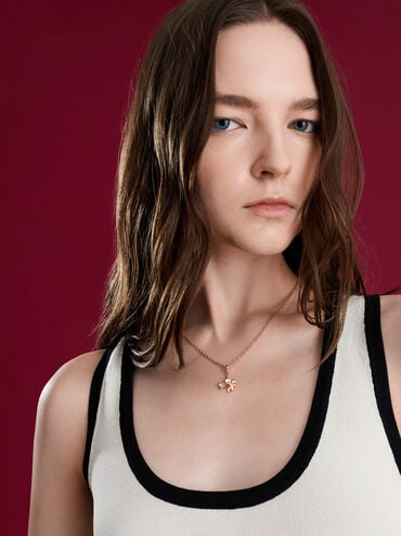 Arleth Chain Necklace, Rose Gold, hi-res