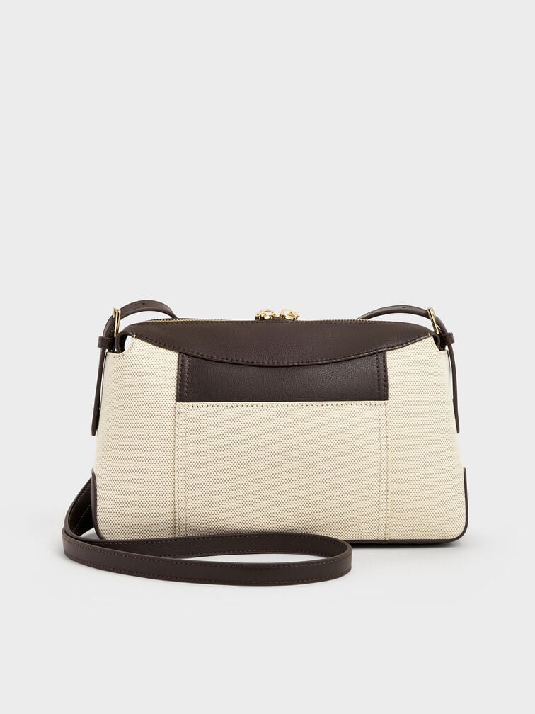 Roan Canvas Top Handle Bag, Espresso Brown, hi-res