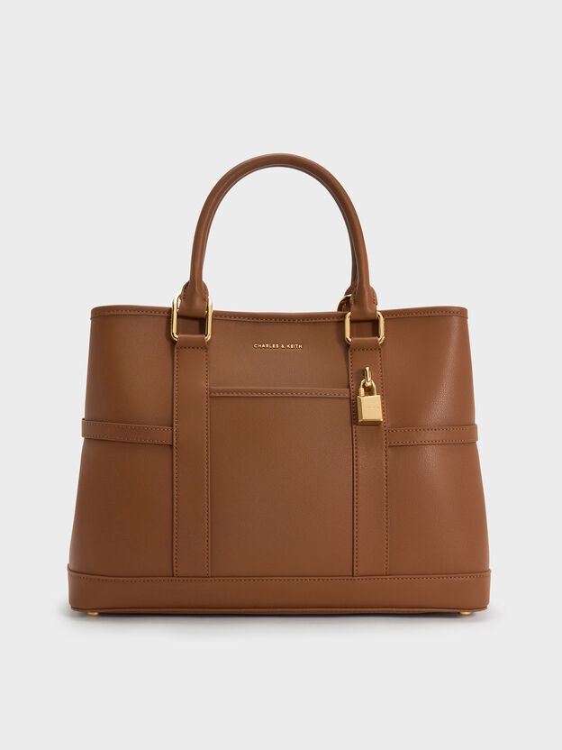 Scottie Tote Bag, Chocolate, hi-res