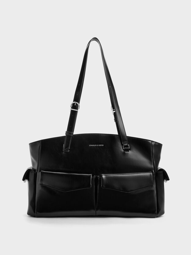 Rachel Multi-Pocket Tote Bag, Noir, hi-res