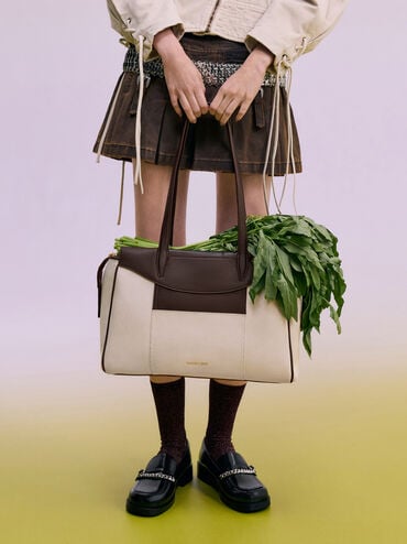 Raon Canvas Tote Bag, Espresso Brown, hi-res