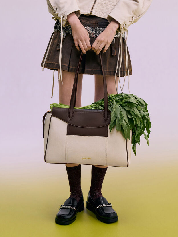 Roan Canvas Tote Bag, Espresso Brown, hi-res