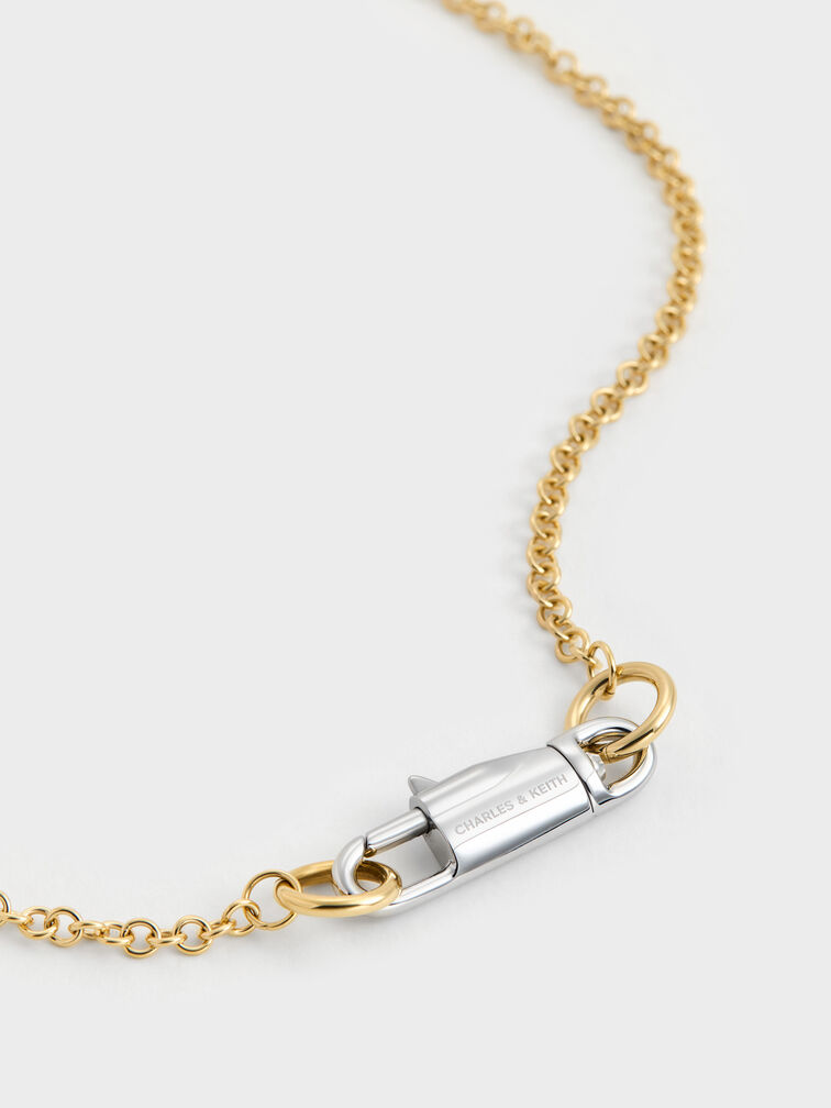 Delfina Two-Tone Necklace, Multi, hi-res
