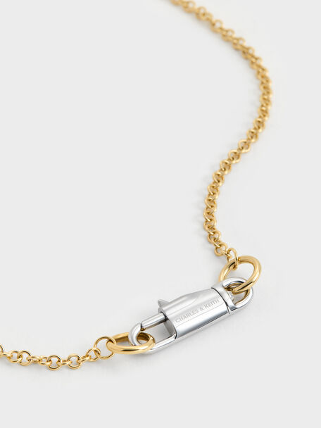 Delfina Two-Tone Necklace, Multi, hi-res