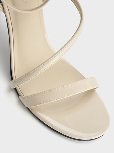 Andricia Patent Strappy Stiletto Sandals, Chalk, hi-res