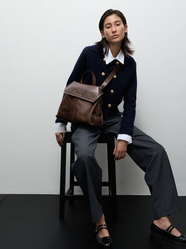 Noane Backpack, Distressed Coffee, hi-res