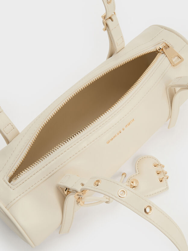 Rey Elongated Shoulder Bag, Cream, hi-res