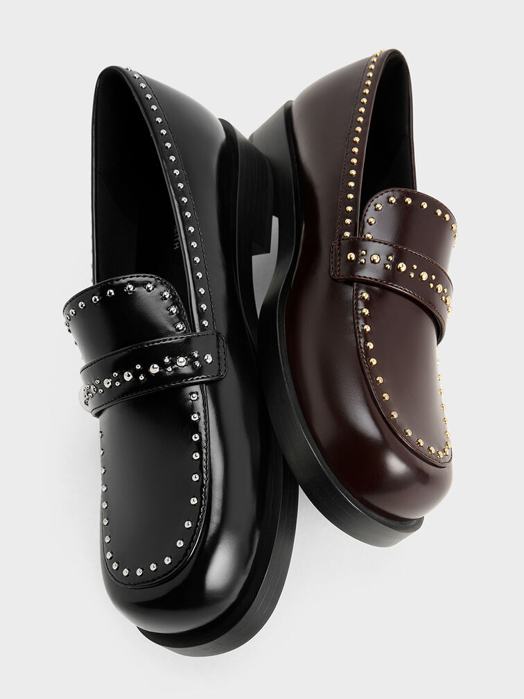 Studded Loafers, Black Box, hi-res