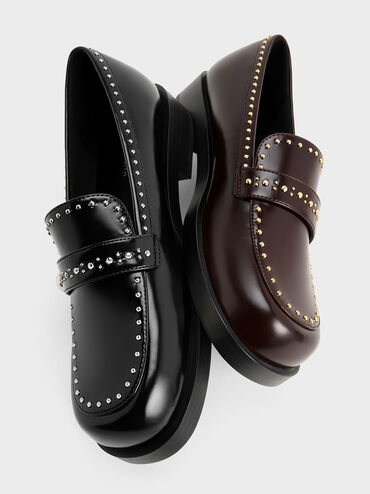 Studded Loafers, Black Box, hi-res