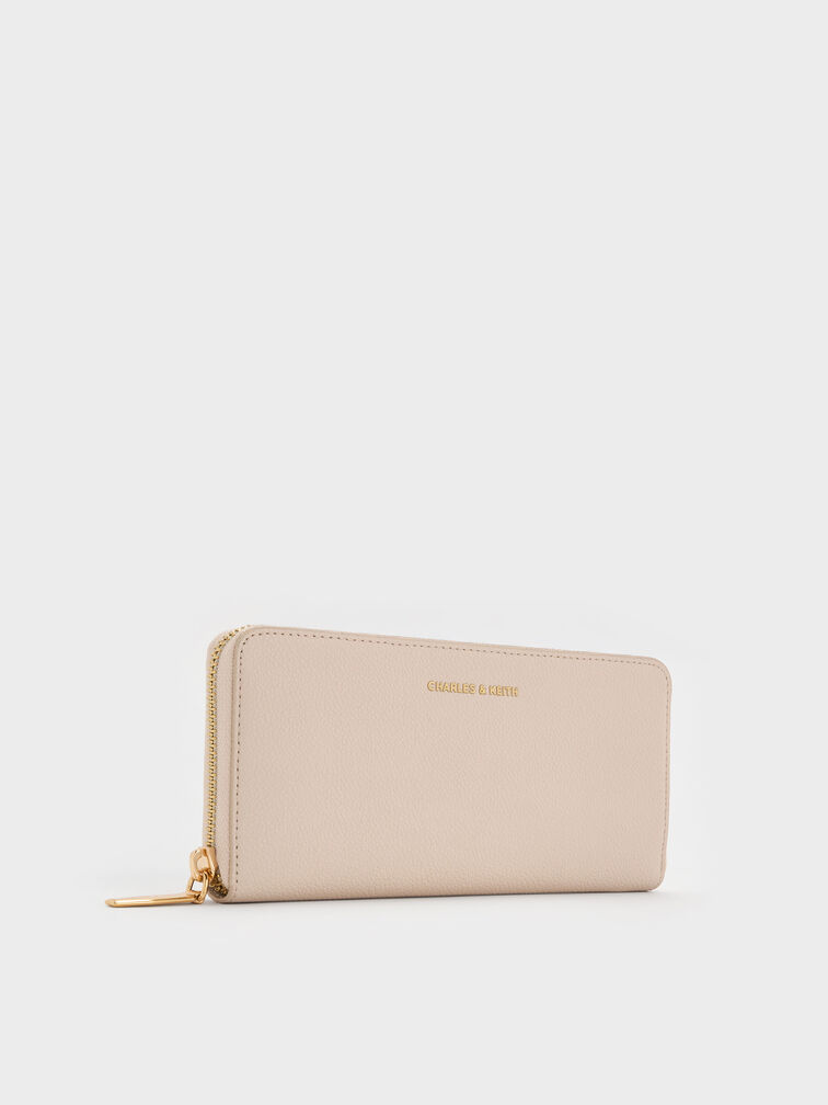 Dulcie Zip-Around Long Wallet, Oat, hi-res