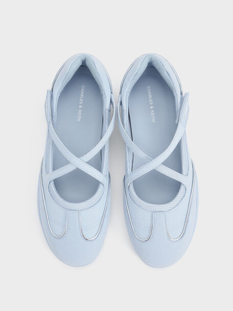 Mika Crossover Mary Jane Sneakers, Light Blue, hi-res