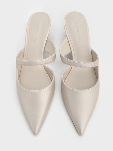 Vada Asymmetric Sculptural Heel Pumps, White, hi-res