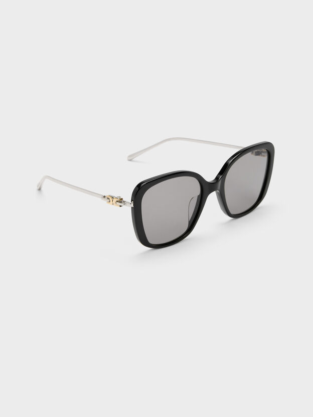Adalyn Butterfly Sunglasses, Noir, hi-res