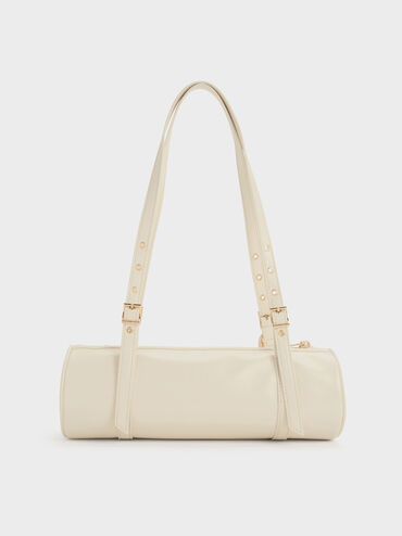 Rey Elongated Shoulder Bag, Cream, hi-res