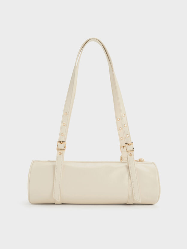 Rey Elongated Shoulder Bag, Cream, hi-res