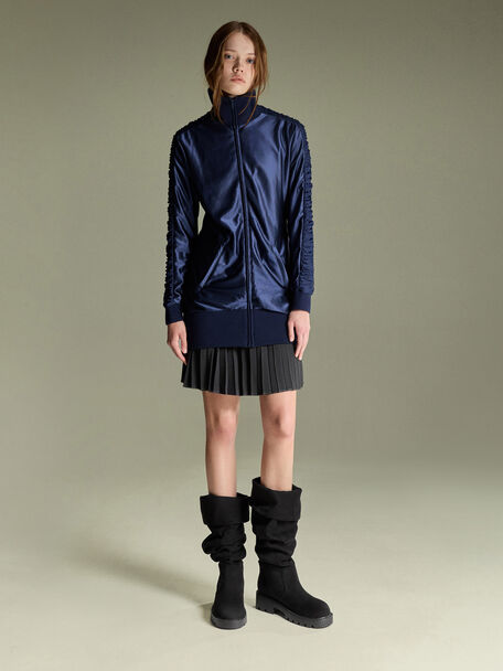 Camilla Faux Suede Thigh-High Boots, Black Textured, hi-res